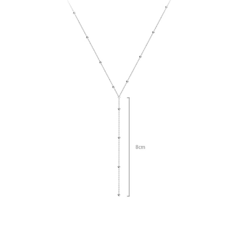 Kalung Choker Liontin Manik-Manik Rumbai Panjang Gaya Korea Untuk Anak Perempuan