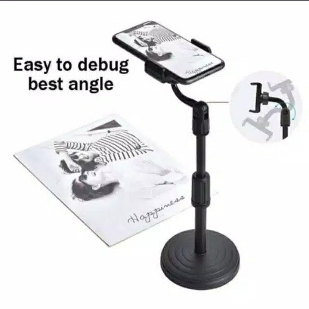 STAND HOLDER HP LIVE 360° BISA 2 TINGKAT DESKTOP PHONE STAND-aksesoris handphone