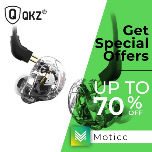 QKZ VK1 WITH MIC 4 DRIVER HI-RES EARPHONE QUALITY KNOWLEDGE ZENITH