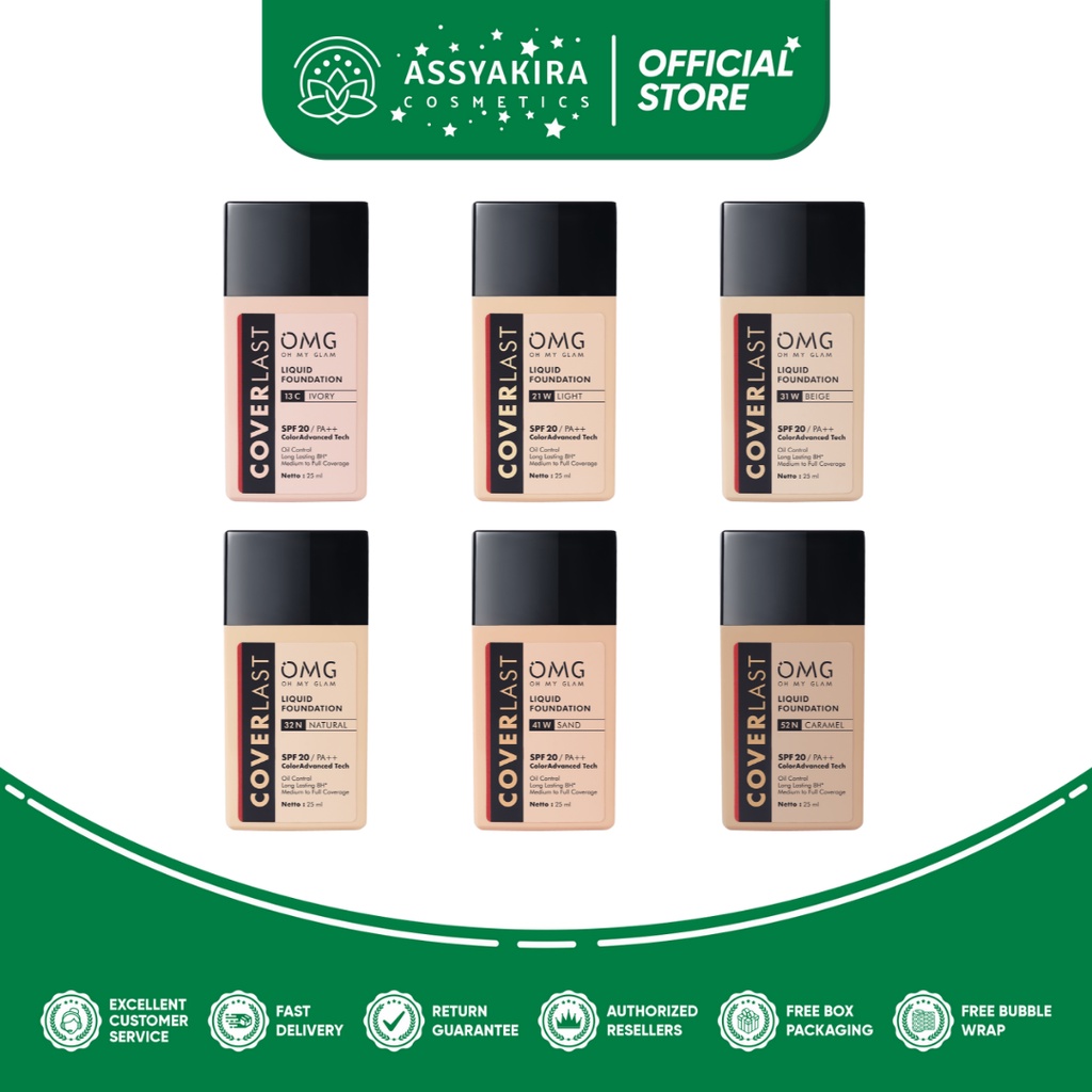 OMG Oh My Glam Coverlast Liquid Foundation - Alas Badak