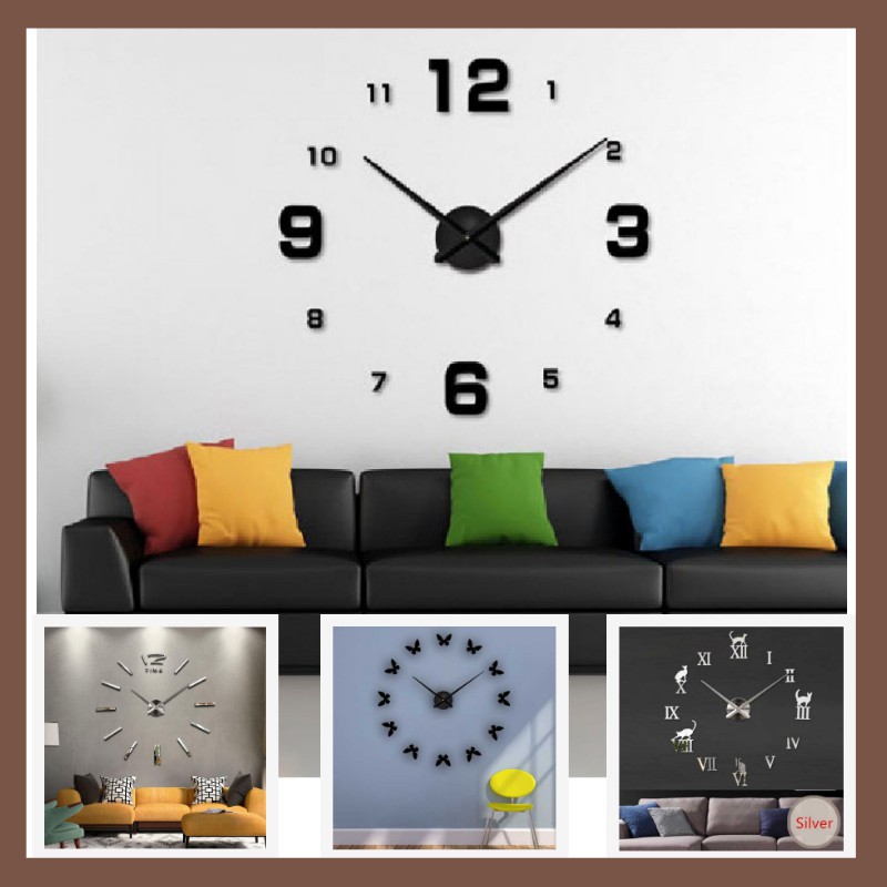 Jam Dinding 3D Dekorasi Ruangan Cantik Jam Dinding 3D Dekorasi Ruangan Cantik
