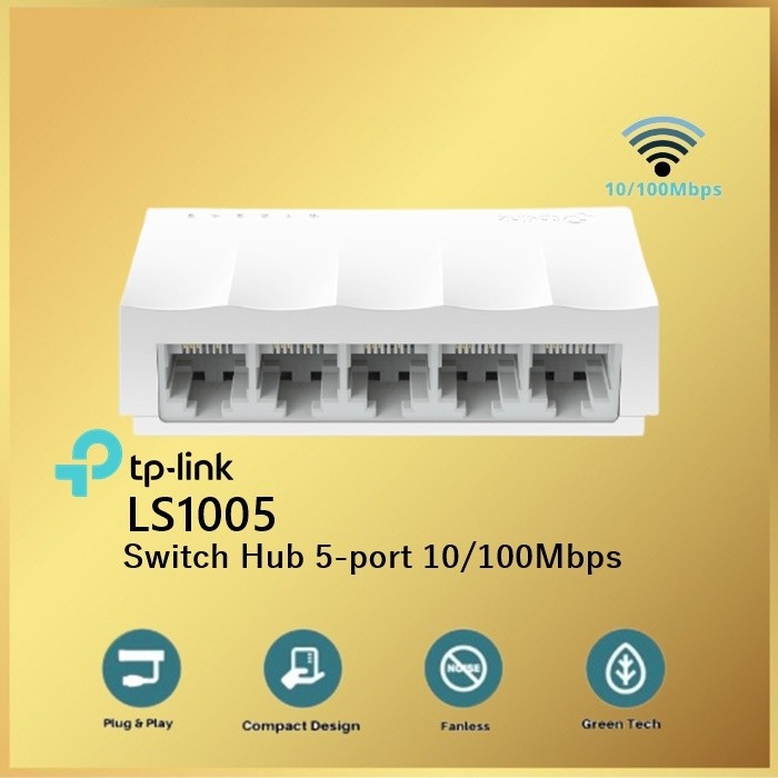 TP-Link LS1005 Switch Hub TPLink 5 Port 10/100Mbps Desktop LS 1005