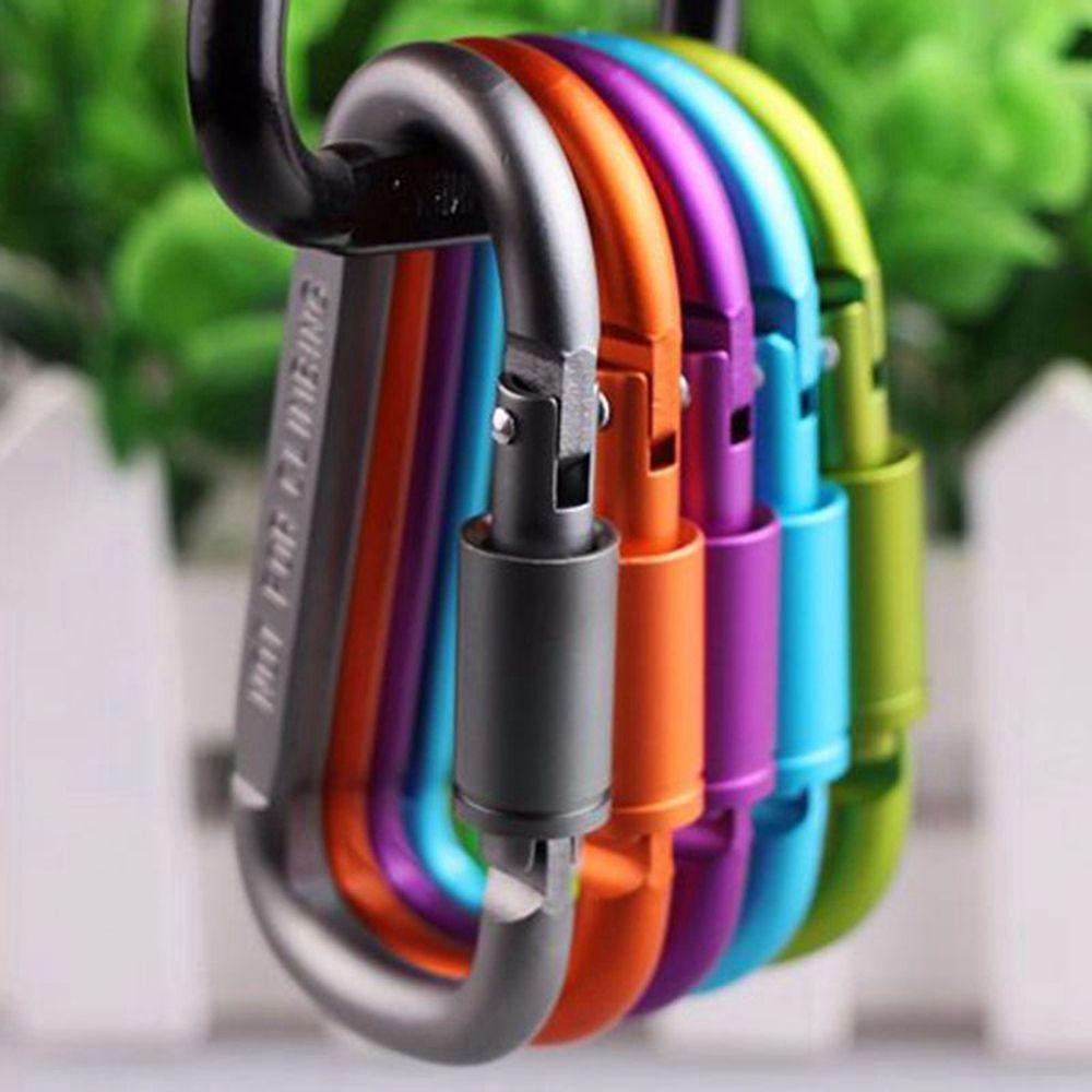 Bertanya-tanya1 /2 /5 /10 Pcs Climbing D Carabiner Baru Panas Paduan Aluminium Aksesoris Luar Ruangan Camping Hiking Kait