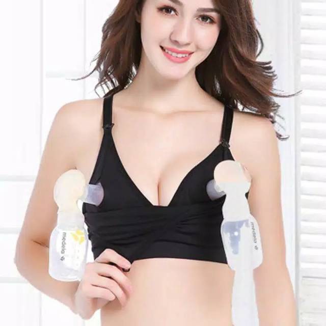 Seamless Handsfree Bra Pompa Asi Bra Wanita Menyusui Handsfree Pumping Bra Nursing Bra P31