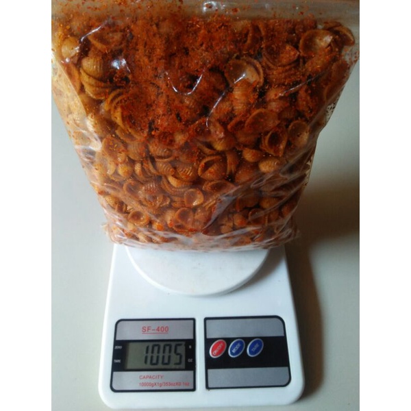 

Makaroni bantet 1kg/makroni kerang kiloan/makaroni spiral/makaroni pipa cemilan bumbu basah 1000gram