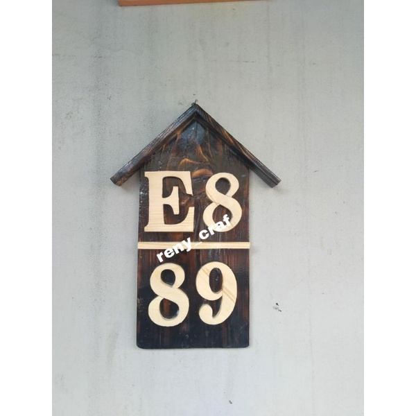 Nomor Rumah Murah Nomor Rumah Custom Papan Alamat Rumah Nomor Rumah Kayu