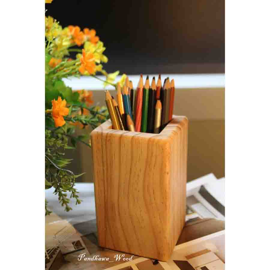 

Tempat Pensil/Wadah Pensil/Storage Pensil Kayu Jati Belanda