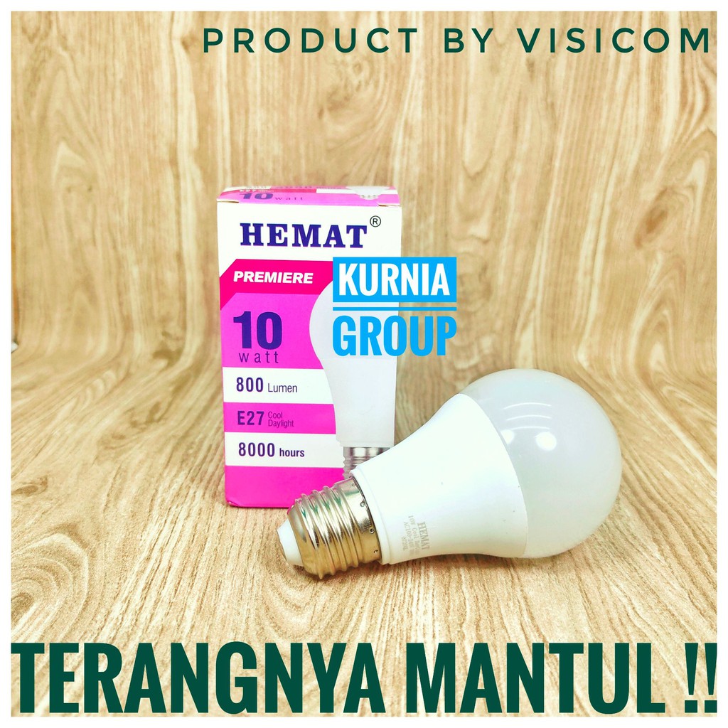 LAMPU LED 10WATT HEMAT PUTIH MURAH PREMIUM TERANGNYA MANTUL 10W HARGA GROSIR TERMURAH BY VISICOM