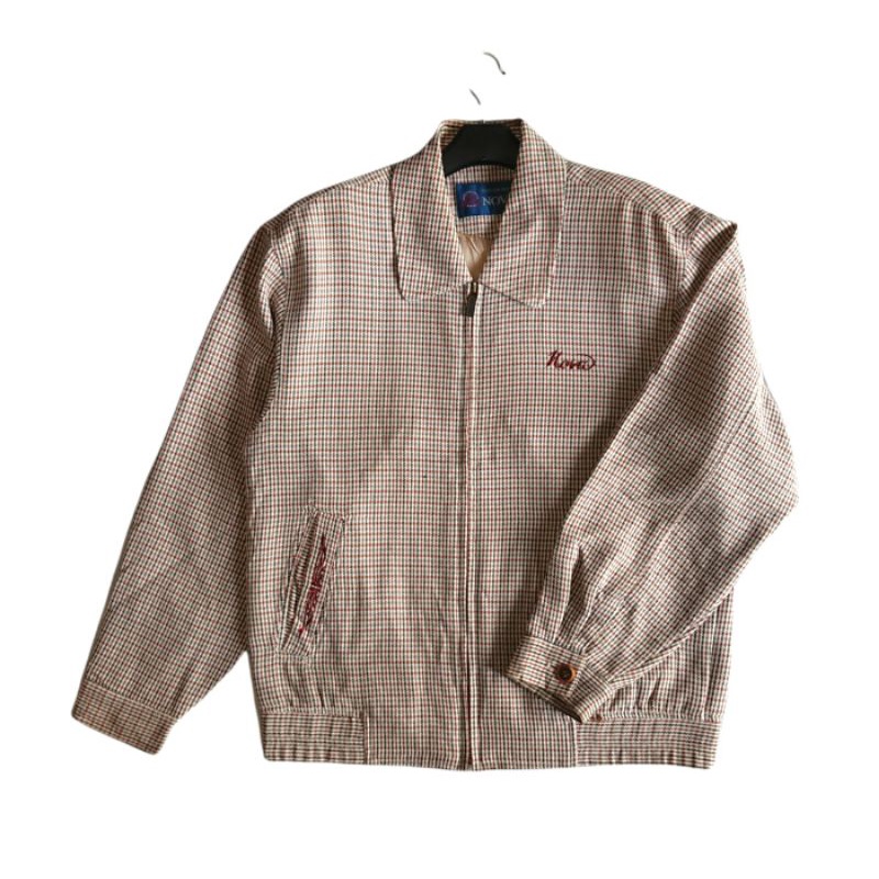 Jaket Harrington Work Vintage Tartan Original Nova size L