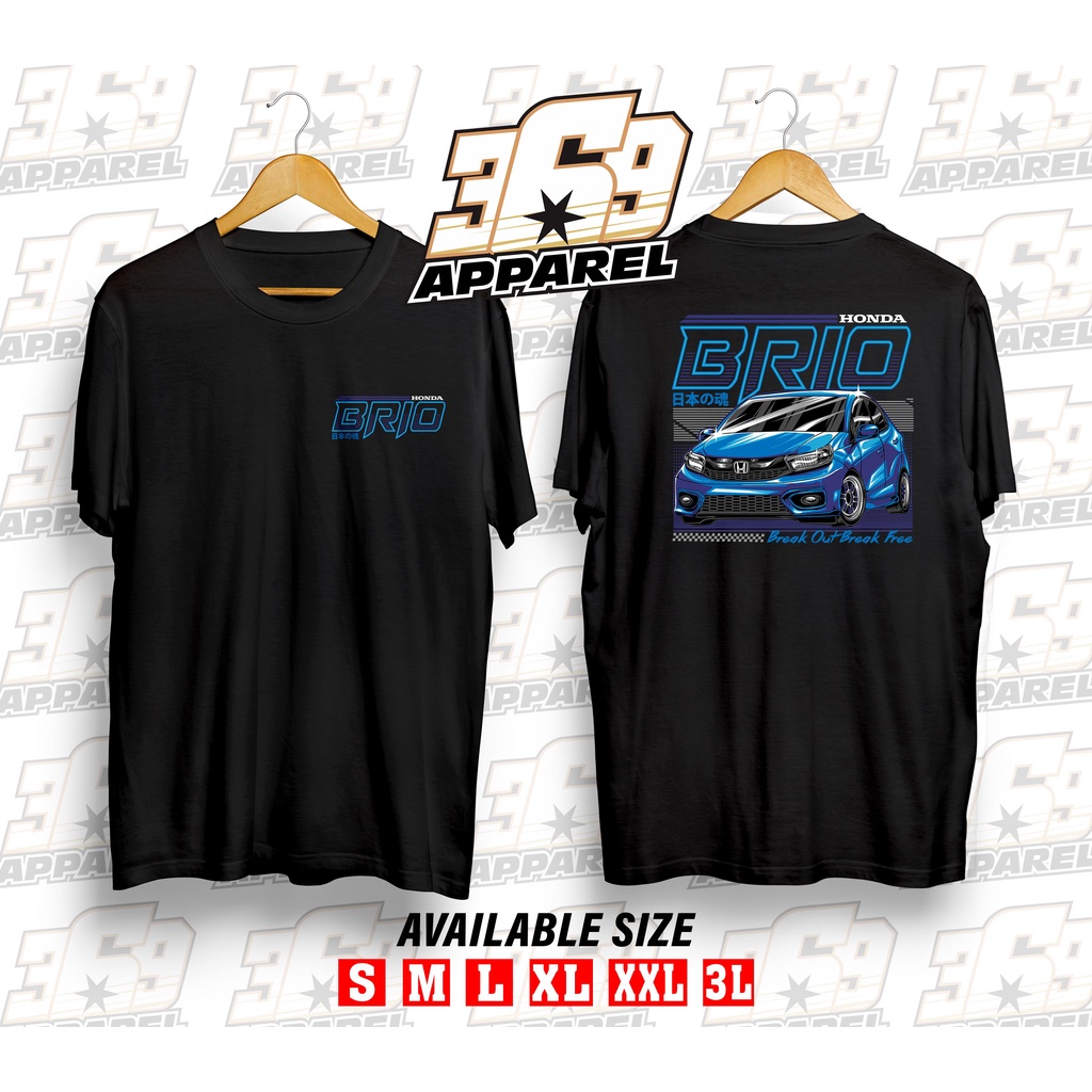 KAOS Otomotif mobil BRIO kaos Honda BRIO