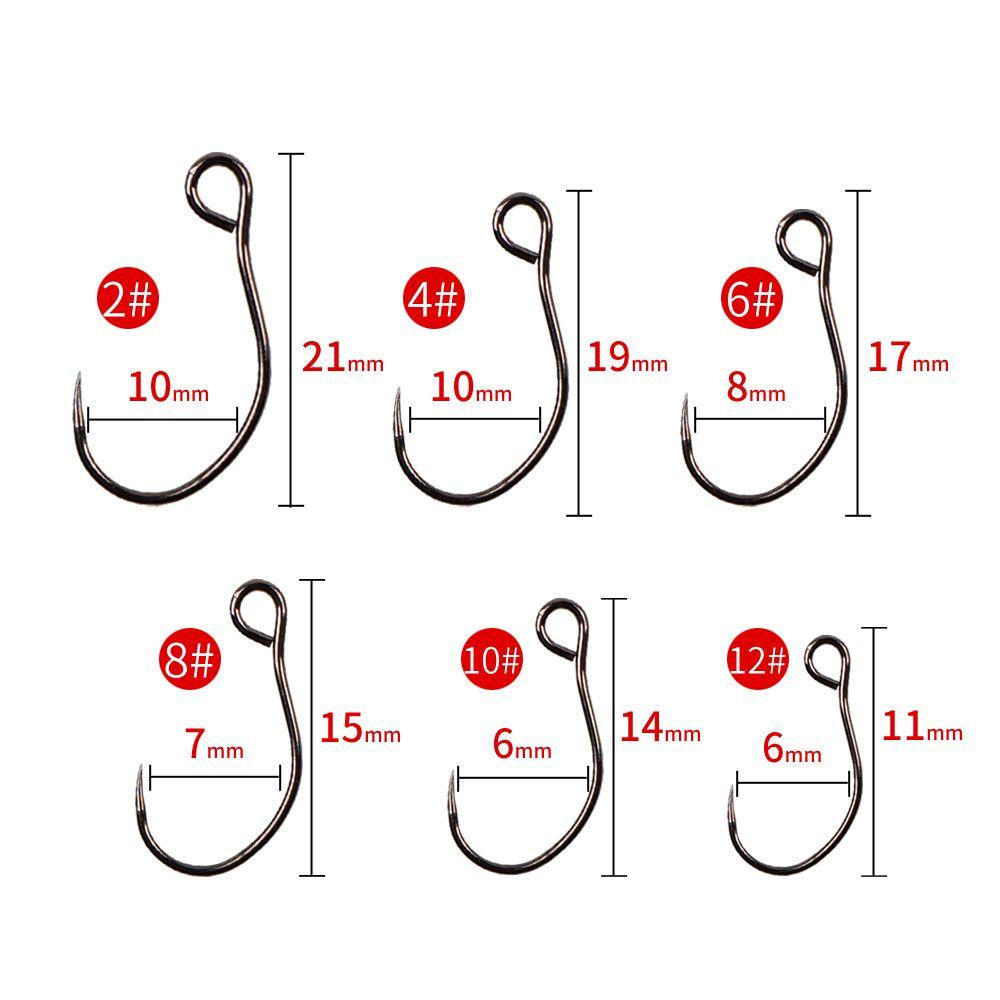 Lanfy Carbon Steel Fishhook Ikan Gurame Fishhook 20 Pcs Mata Besar Alat Pancing Perlengkapan Memancing Aksesoris Pancing Kail Pancing