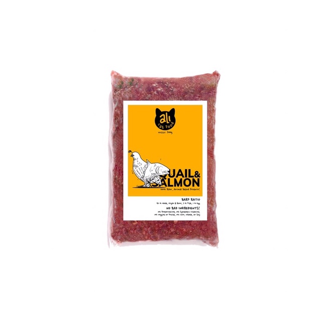 Quail & Salmon - Ali Cat Food - Makanan Kucing - Raw Food