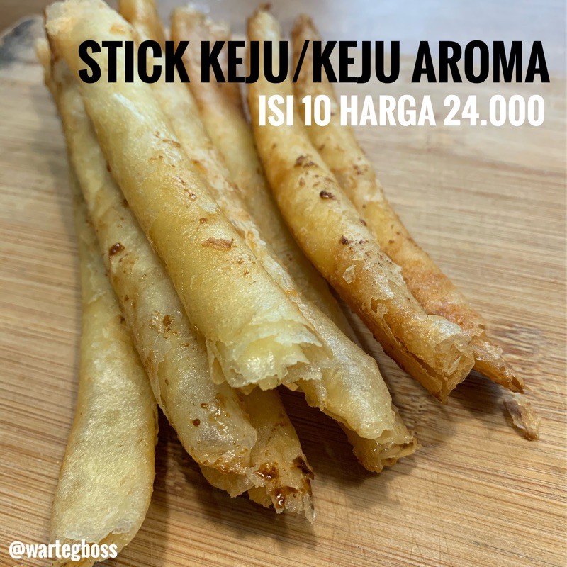 Keju Aroma Cheese Roll Stick Warteg Boss Shopee Indonesia