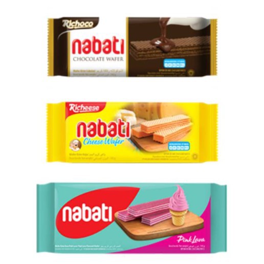 

NABATI WAFER KEJU 130gr/NABATI WAFER COKLAT/NABATI WAFER PINK LAVA