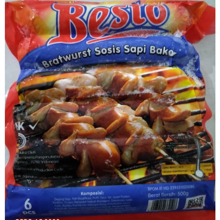 

SOSIS BAKAR BESTO BRATWURST 500G/1kg