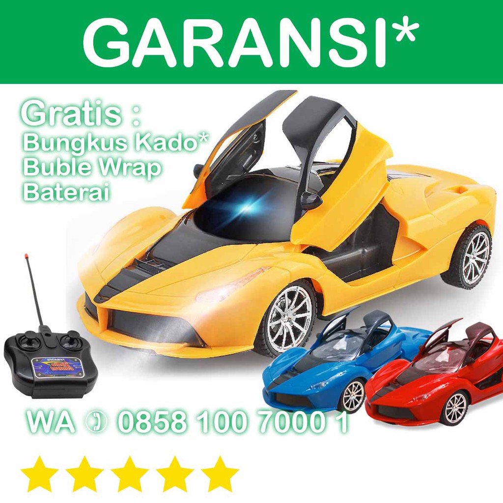 SoToys Mini RC QD Ferrari Remot Kontrol Mobil Sedan Sport Laferrari Merah Biru Kuning Bisa Pilih