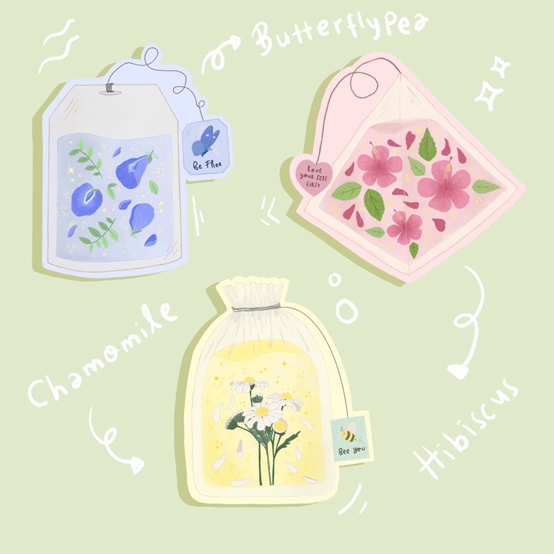

Pearydust stickers set - Tea Bags