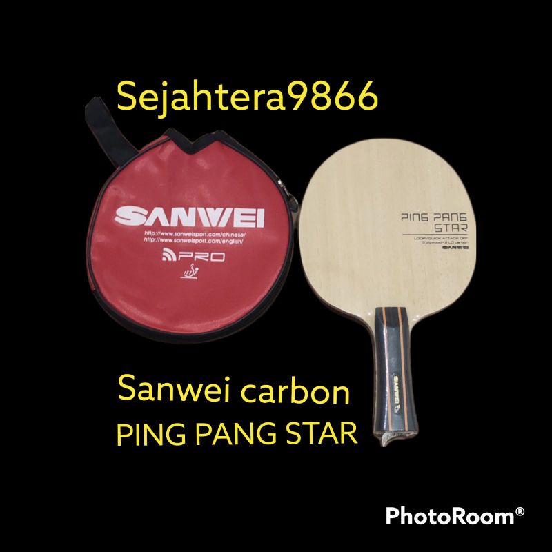 kayu bet tenis meja carbon sanwei ping pang star