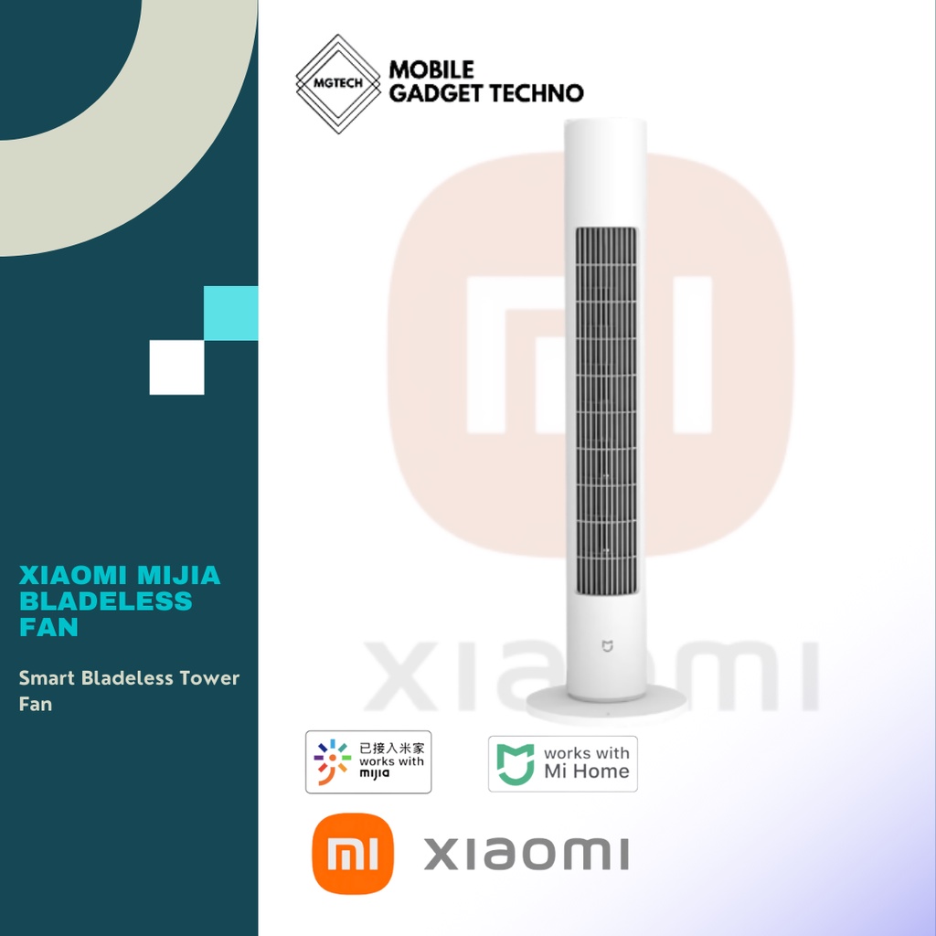 Xiaomi Mijia Bladeless Tower Standing Fan Kipas Angin Air Conditioner