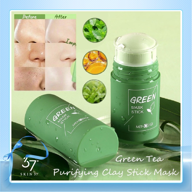 MEIDIAN Green Tea Mask Stik Cleansing Clay Stick Mask Masker Wajah Acne