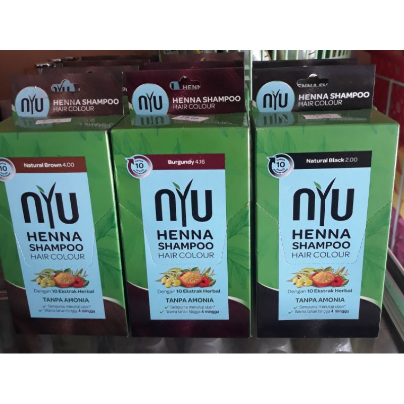 Jual Nyu Henna Pewarna Rambut Shampoo Indonesia Shopee Indonesia