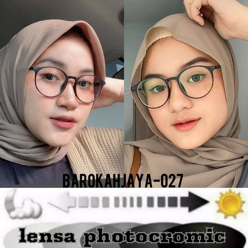 0KACAMATA MINUS + LENSA PHOTOCROMIC KACAMATA WANITA 21261