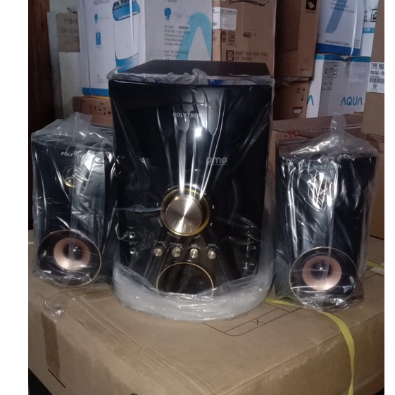 SPEAKER POLYTRON PMA 9525 KARAOKE ADA RADIO Putih Hitam