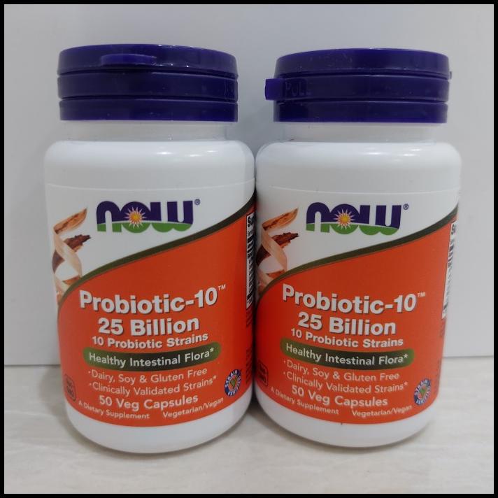 Now Probiotic-10 -- 25 Billion -- 50 Veg Caps