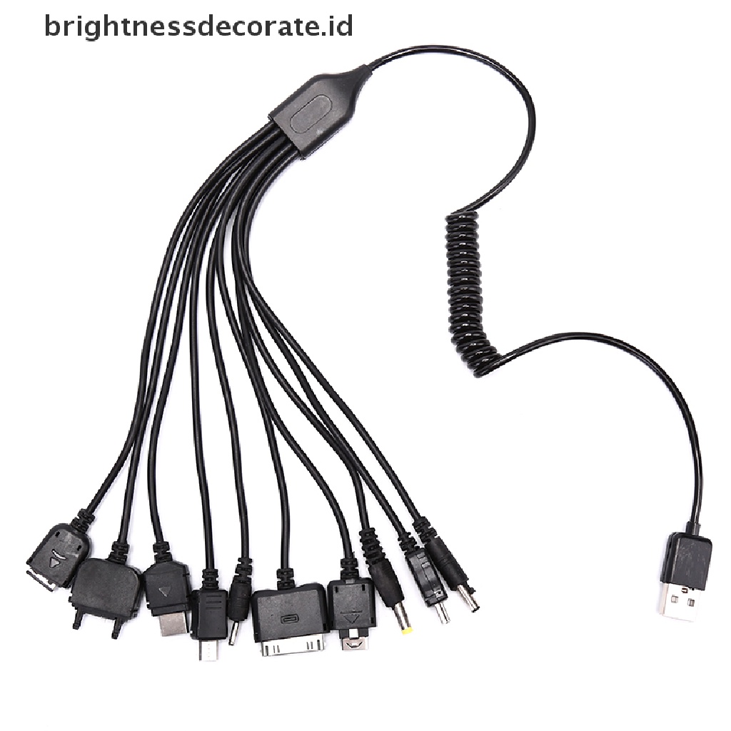 Kabel Charger Usb Universal 10 In 1 Multifungsi Untuk Handphone