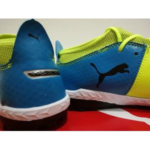 Sepatu Futsal Puma One 17 4 TT Safety Yellow Blue   TURF