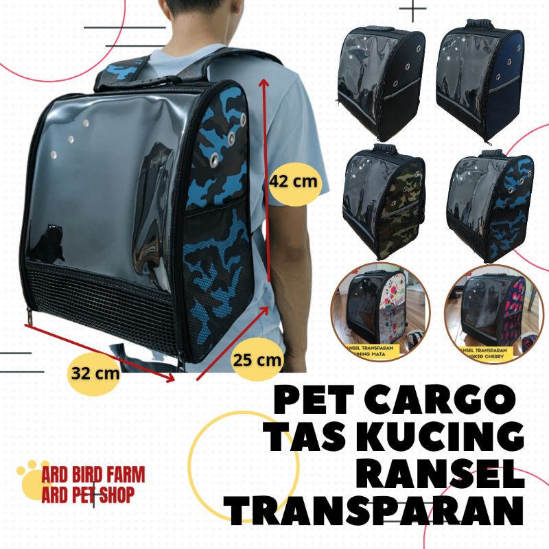 Tas kucing pet cargo transparan astronot ransel gendong tas hewan 3 in 1 tas anjing musang reptil 2 in 1 anti cakar waterproof anti air