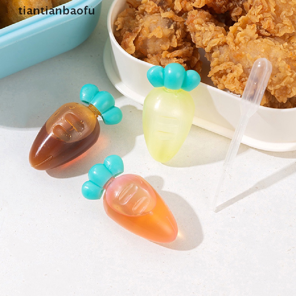 3 / 4Pcs Botol Wadah Bumbu Saus Tomat Salad Mini Portabel