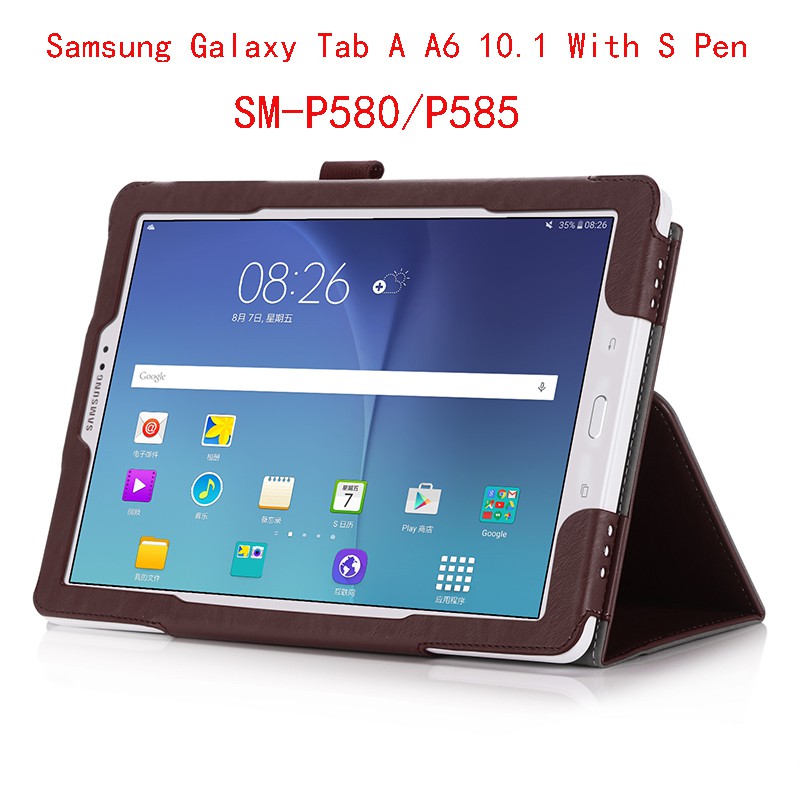 handrest cover for samsung galaxy tab a a6 10 1 with s pen stand case sm p580 p585  business shell p