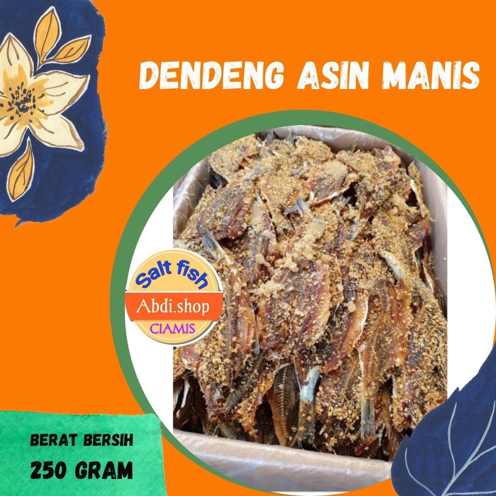

promo dendeng ikan asin manis 250gr murah