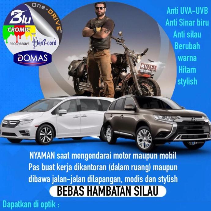 Lensa Kacamata SV ONE DRIVE BLUERAY + PHOTOCROMIC by DOMAS