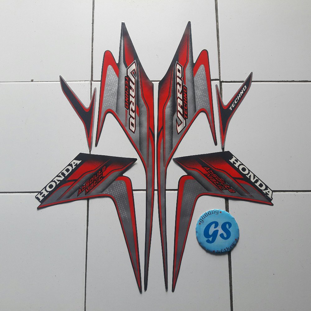 Variasi stiker vario techno 110 2010 hitam