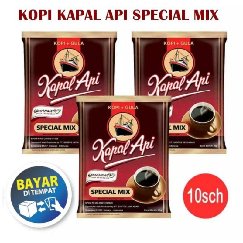 Kopi Kapal Api Special Mix Renteng 10x 24gr