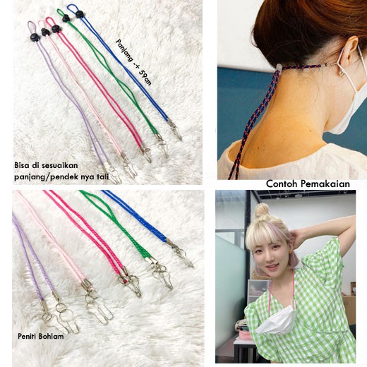 Tali Gantungan Masker Motif / Kalung Masker / Masker Strap Korea