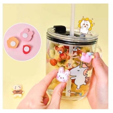 [MH] Stiker 3D Botol Minum Isi 4Pcs