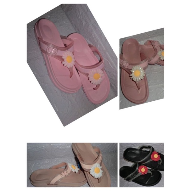 Sendal Jepit Karet Sandal Wanita Motif Bunga Manis dan Cantik Yitai YT 627