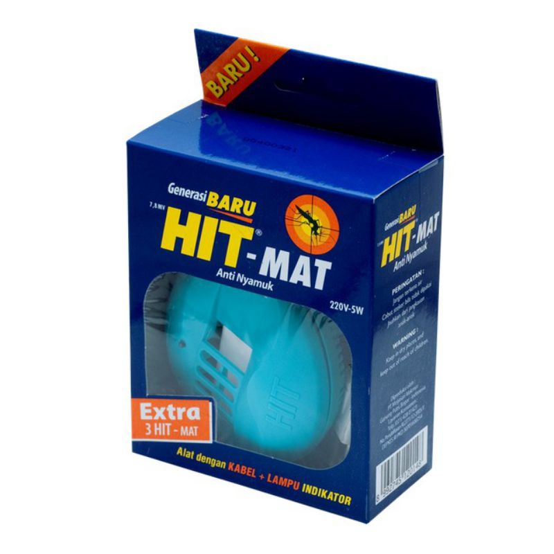 HIT Mat Alat anti nyamuk elektrik + HIT Mat Refill isi 48+6's