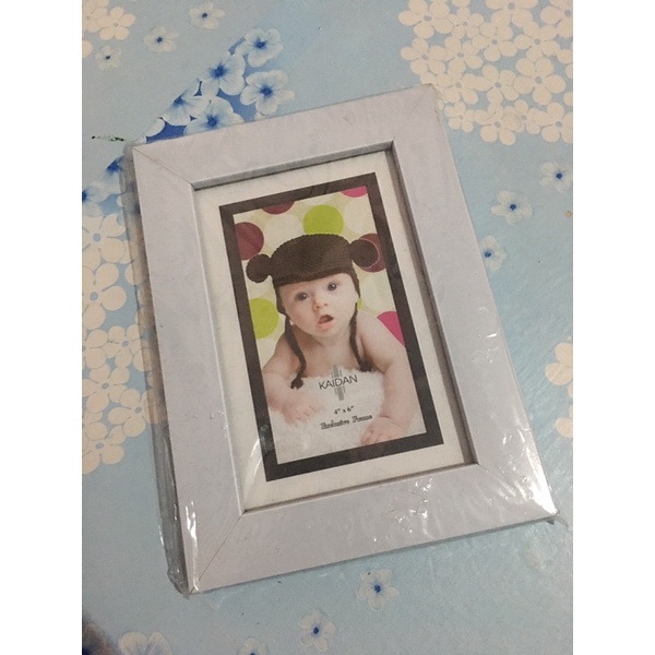 BINGKAI FOTO UKURAN 6 INCHI PUTIH POLOS
