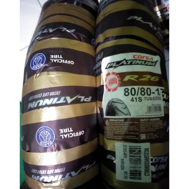 Ban tubles Corsa platinum r26 UK.80/80.17 free pentil