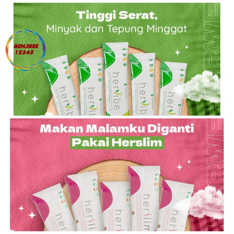 Herwell ECER SACHET Herslim hervibe susu coklat untuk diet meal replacement Minuman diet fiber drink supplemen tinggi greentea slimming slim BPOM Halal Original HERWELL HERLEAN HERVIBE HER WELL HER SLIM HERSLIM HER VIBE