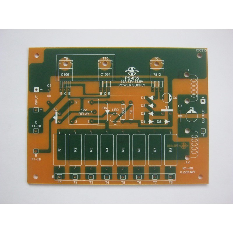 PCB 5A - 35A 12 - 13,8V Power Supply Saturn PS-035