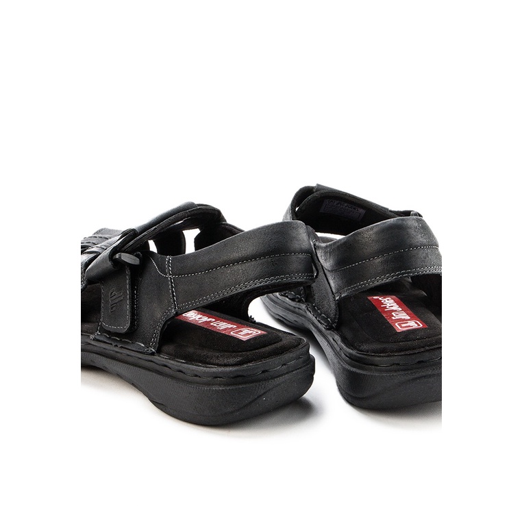 SANDAL CASUAL JIM JOKER PRIA ORIGINAL SLINGBACK KULIT HITAM JJ11