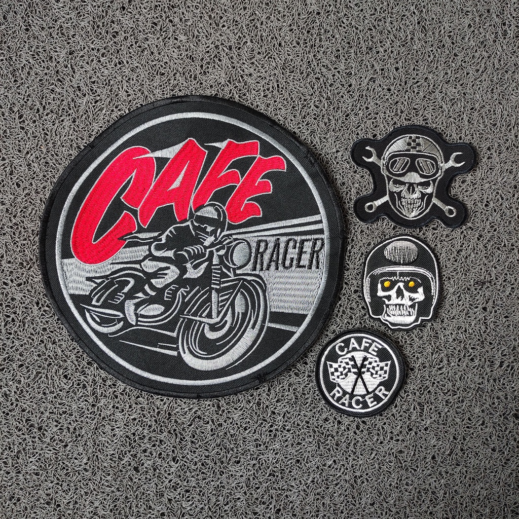 PATCH BORDIR BACK PATCH CAFE RACER EMBLEM MOTOR BORDIRAN