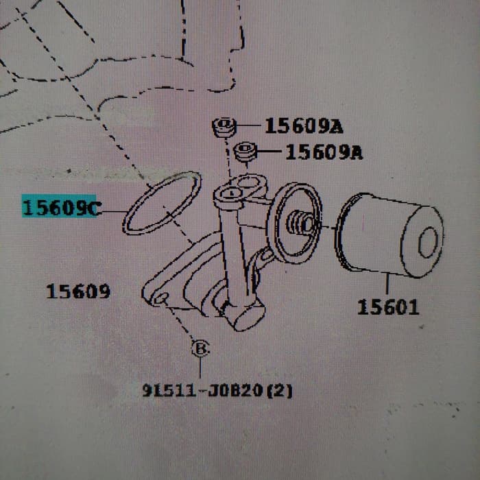Seal O ring rumah filter oli Avanza 2003-2015 /Rush gen 1