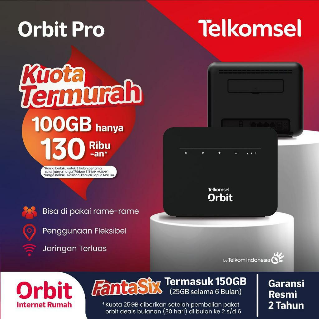 Telkomsel Orbit Pro Modem WiFi 4G High Speed