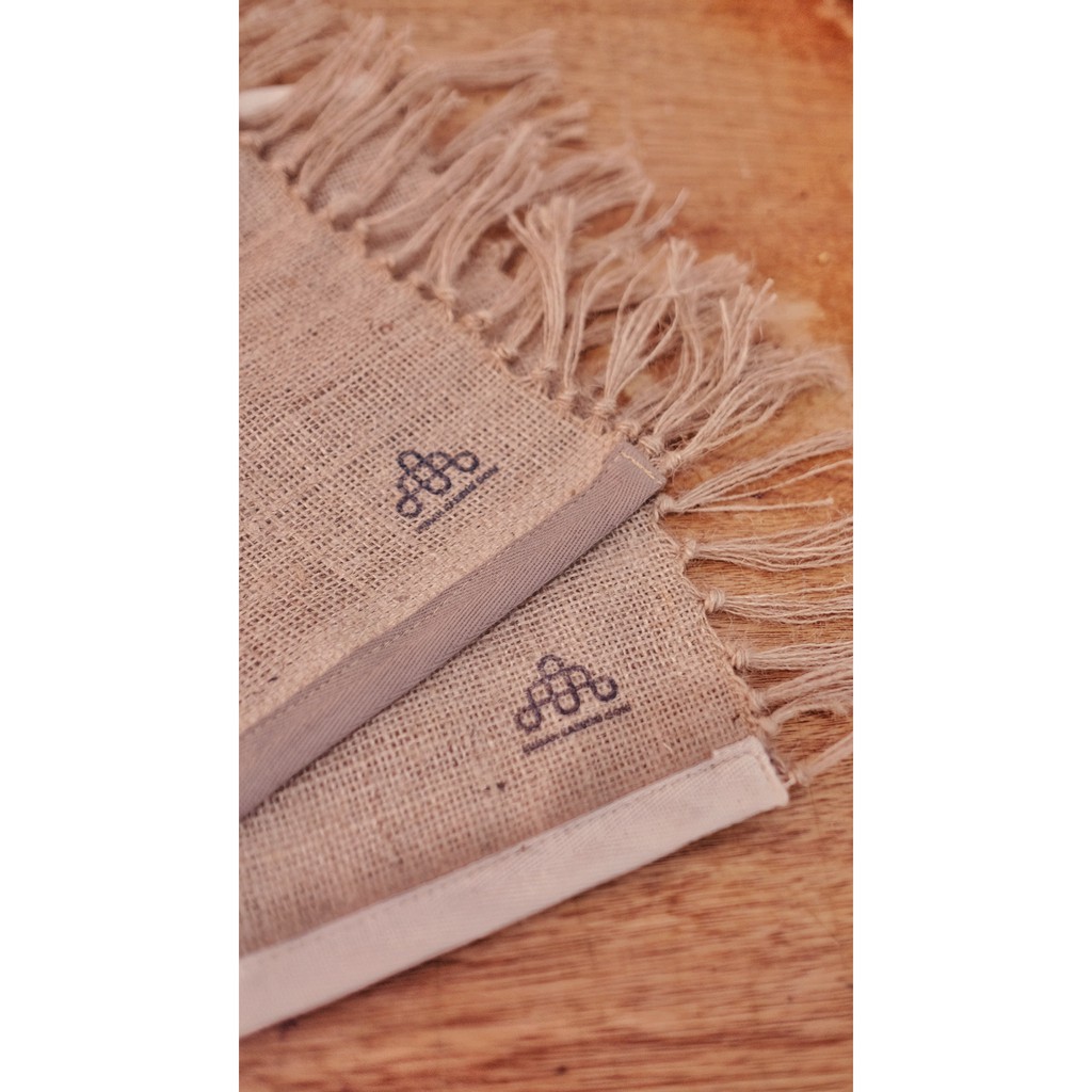 Taplak Meja Taplak Meja Goni - Burlap Table Runner - Alas Meja Rustic - Taplak Dekorasi Wedding